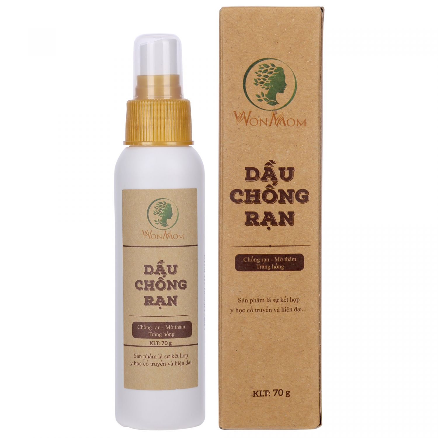 Dầu Wonmom chống rạn da 70g